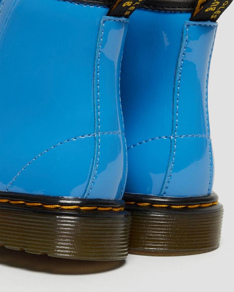 Dr Martens Toddler 1460 Patent Lær Snørestøvletter Barn Blå | Norge 124LIS